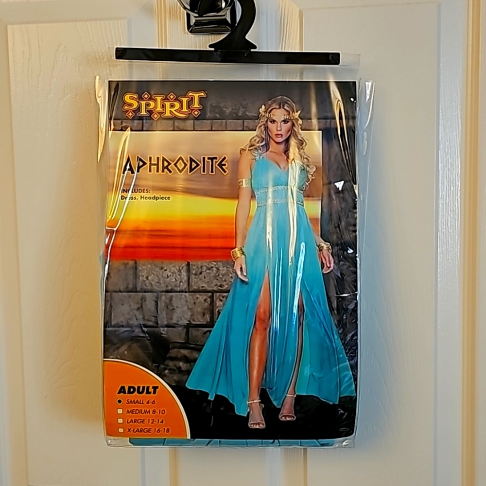 NEW-Spirit Aphrodite Dress and Headpiece, Never Worn-Size S(4-6)